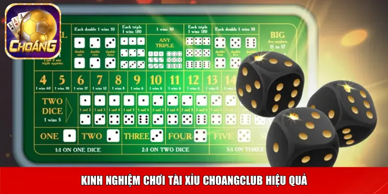 Kinh nghiệm chơi tài xỉu Choangclub hiệu quả