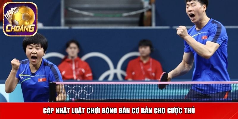 Cập nhật luật chơi bóng bàn cơ bản cho cược thủ