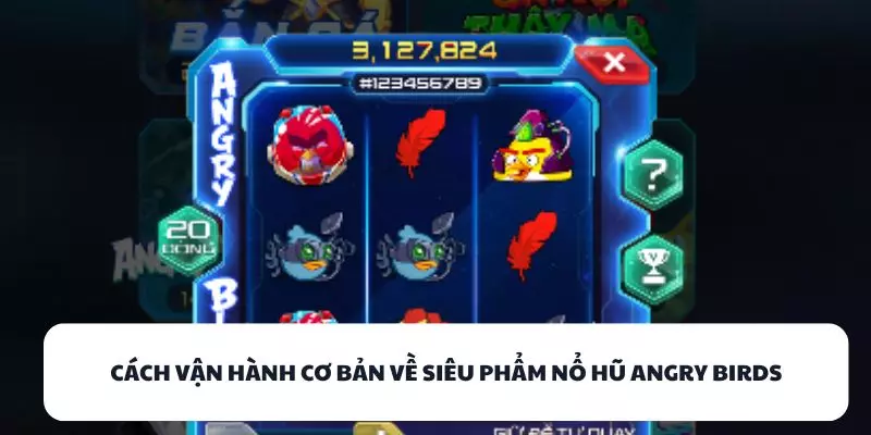 cach van hanh co ban ve sieu pham no hu angry birds
