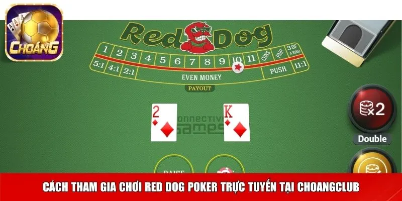 Cách tham gia chơi red dog poker trực tuyến tại Choangclub