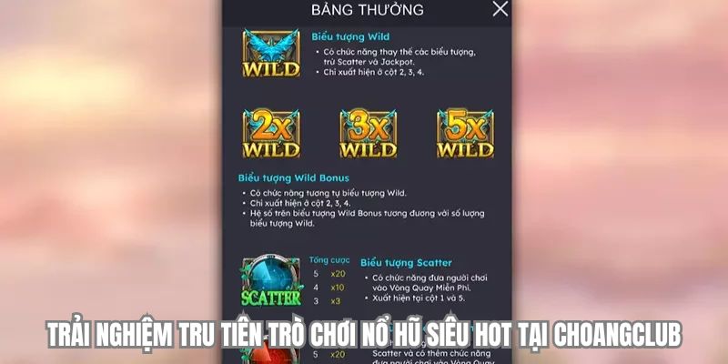 trai nghiem tru tien tro choi no hu sieu hot tai choangclub
